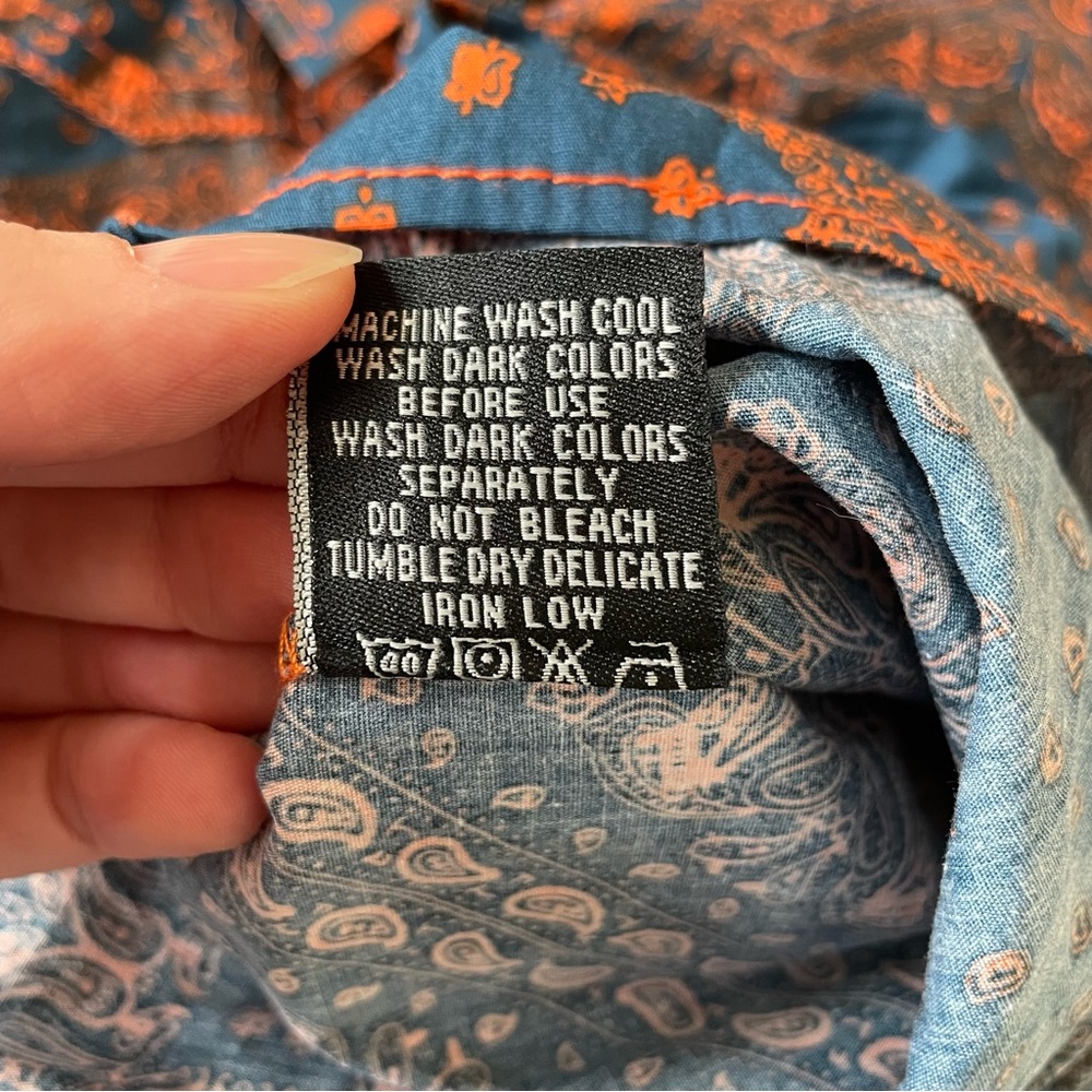 Cowboy Hardware NWT Western Shirt 3T Boys Tod Bandana Paisley Print Pearl Snap - Picture 5 of 10
